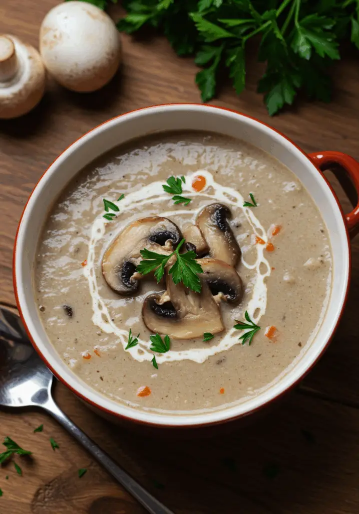 Creamy Hungarian Mushroom Soup
