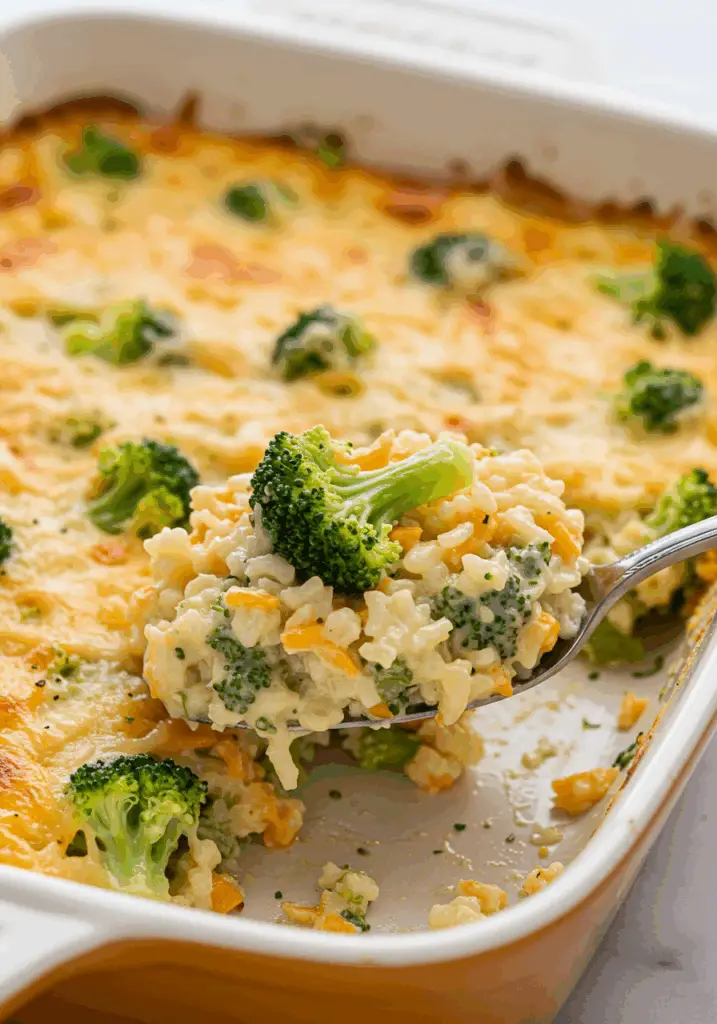 Easy Broccoli Rice Casserole
