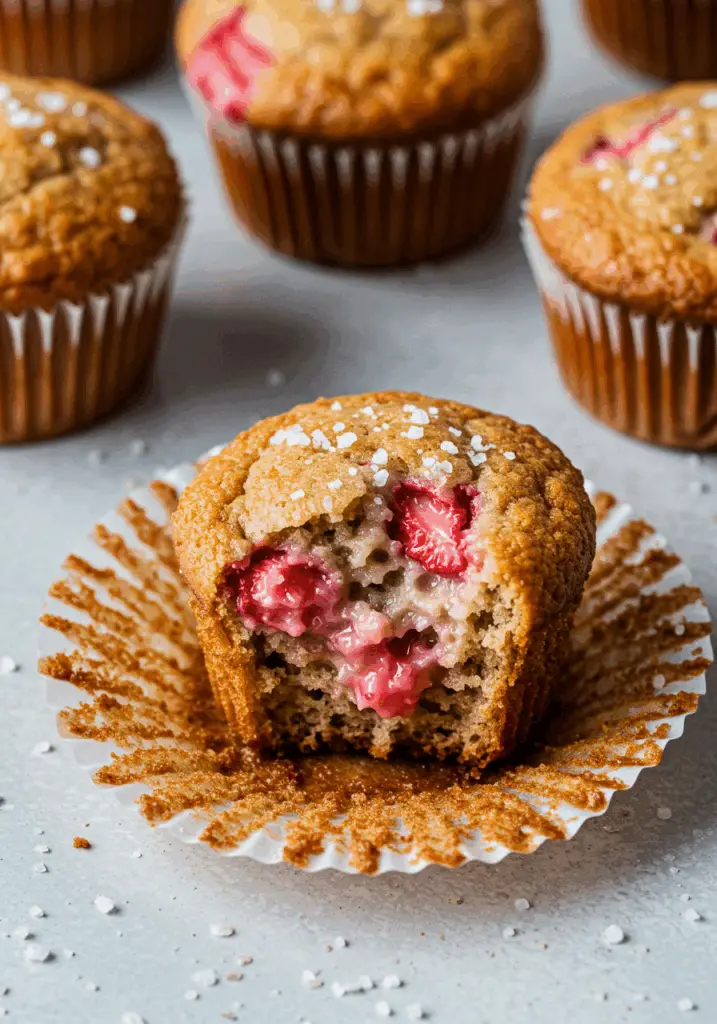 Strawberry Rhubarb Muffins
