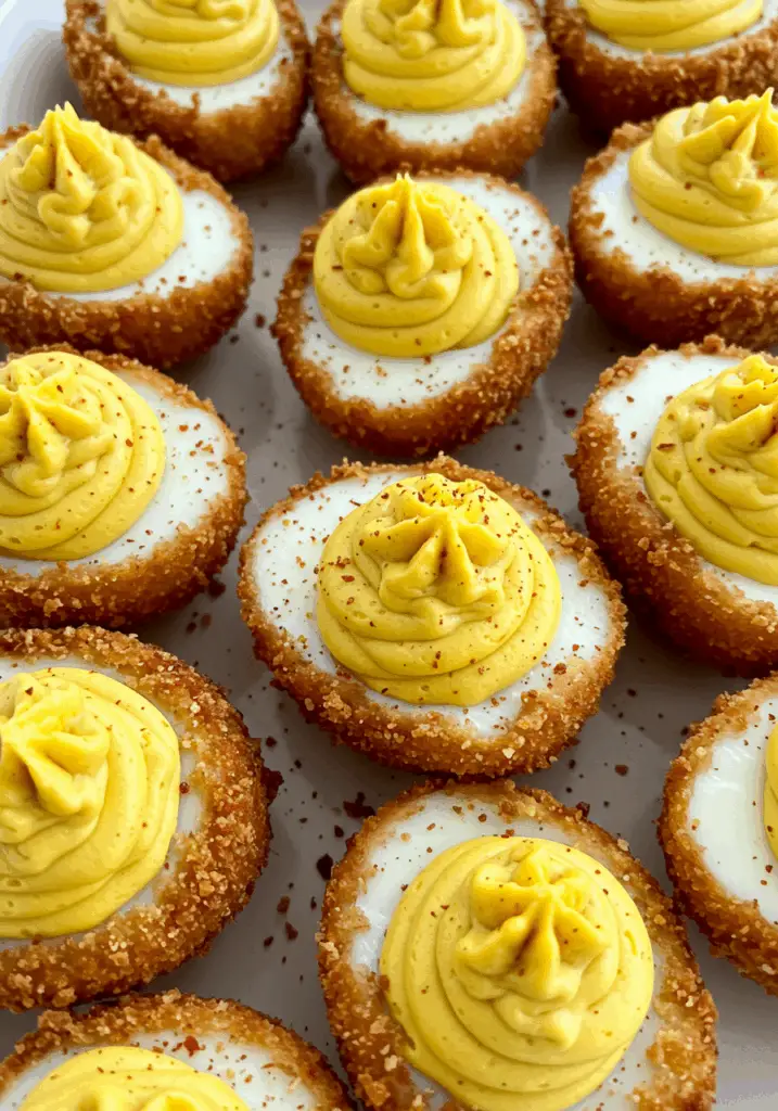 Cajun Style Fried Deviled Eggs
