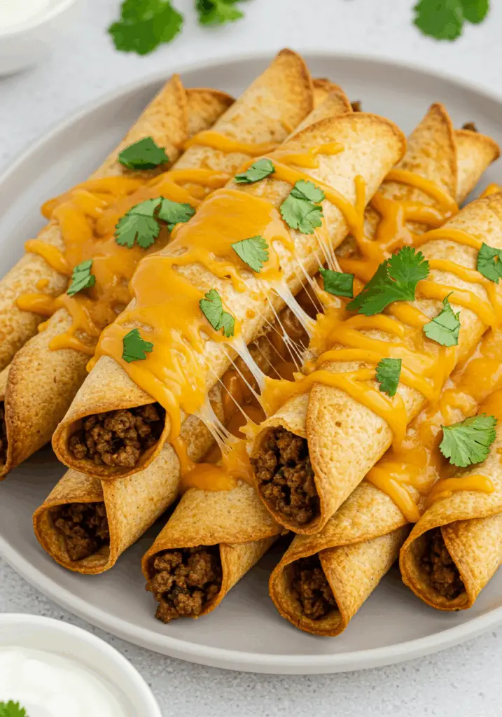 Crispy Beef Taquitos
