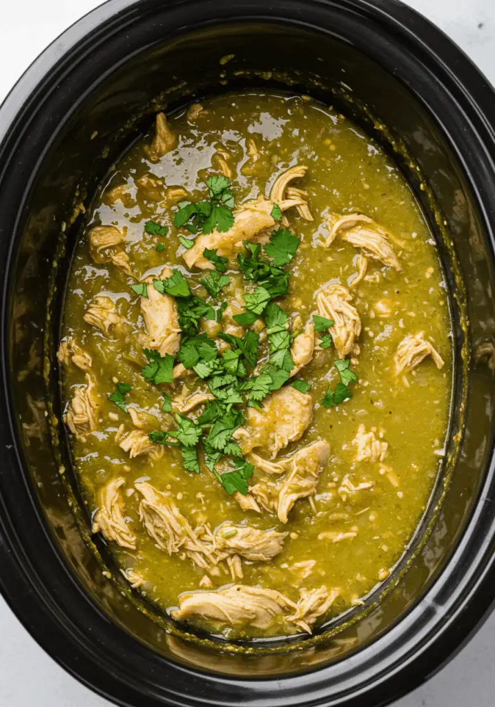 Crockpot Salsa Verde Chicken
