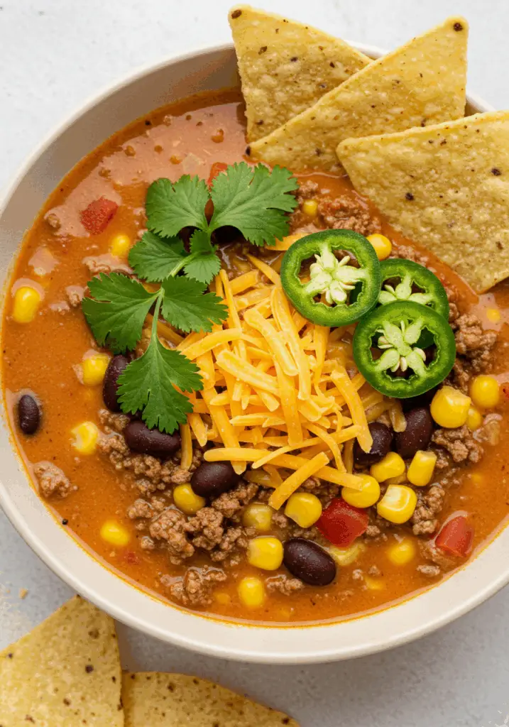 Slow Cooker Nacho Soup
