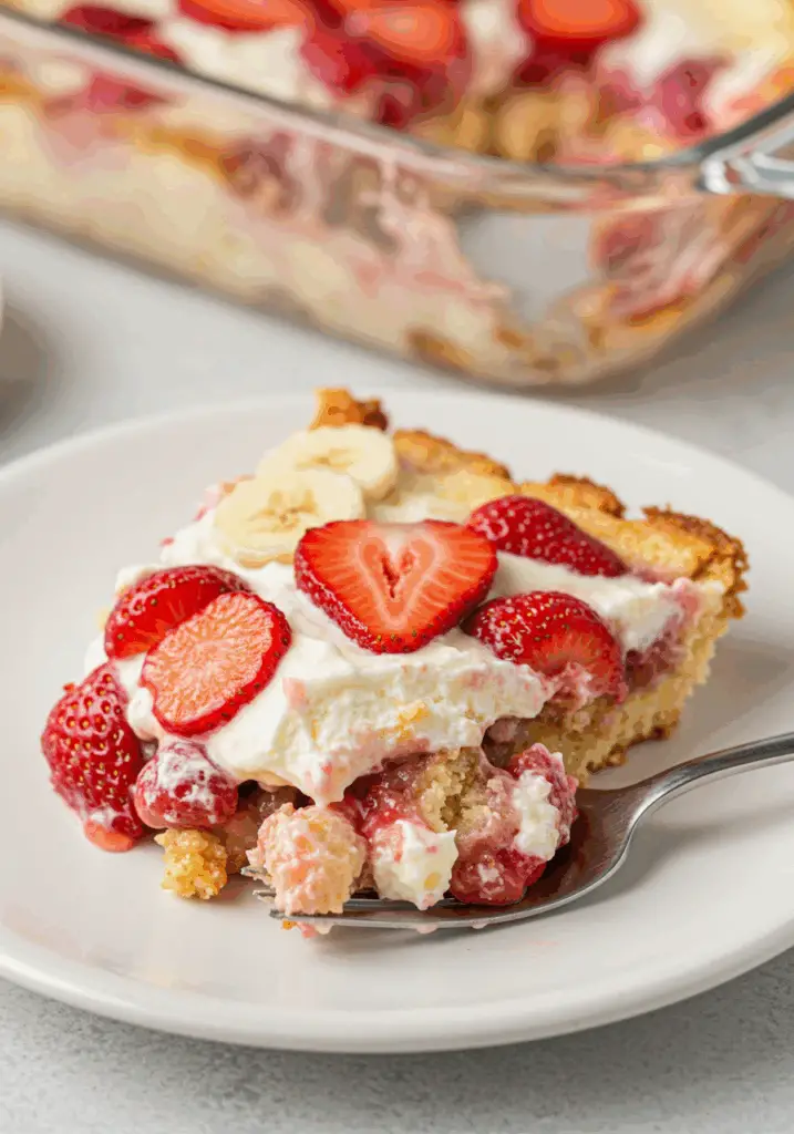 Strawberry Cheesecake Dump Cake
