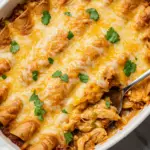 Cheesy Chicken Enchilada Casserole