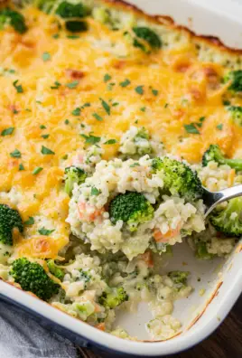 Easy Broccoli Rice Casserole