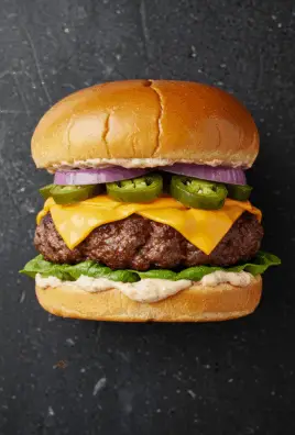 Jalapeño-Onion Smash Burger
