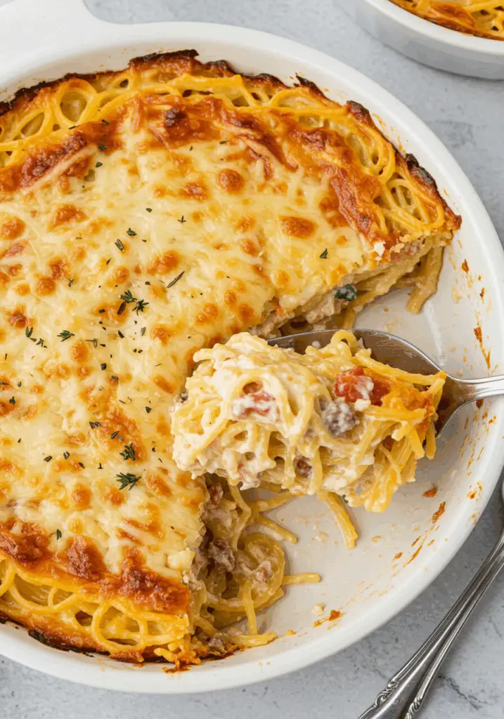 Easy Spaghetti Pie