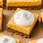 No Bake Pumpkin Cheesecake (Bars)