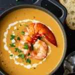 Creamy Coconut Lobster Bisque with Saffron
