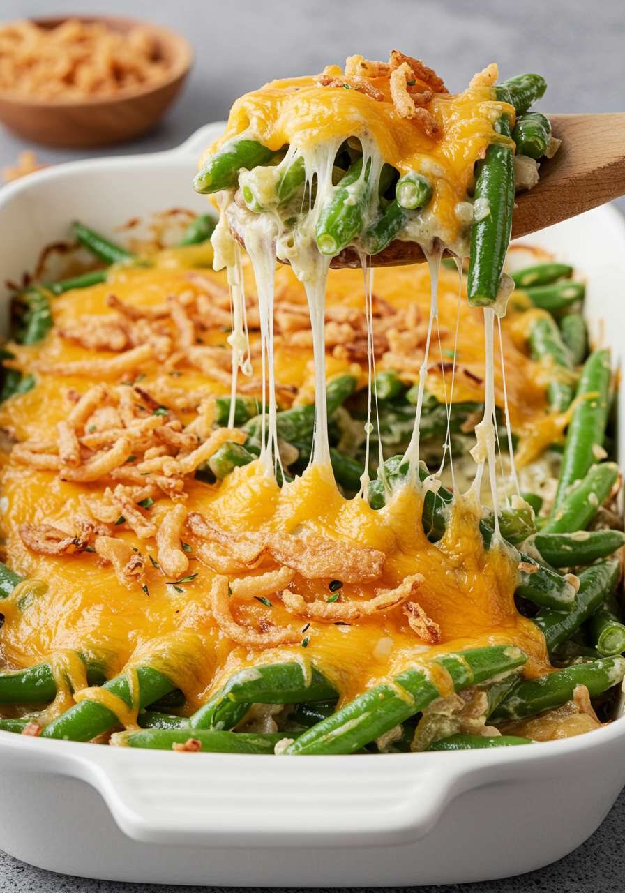 Cheesy Green Bean Casserole