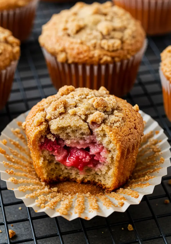 Strawberry Rhubarb Muffins