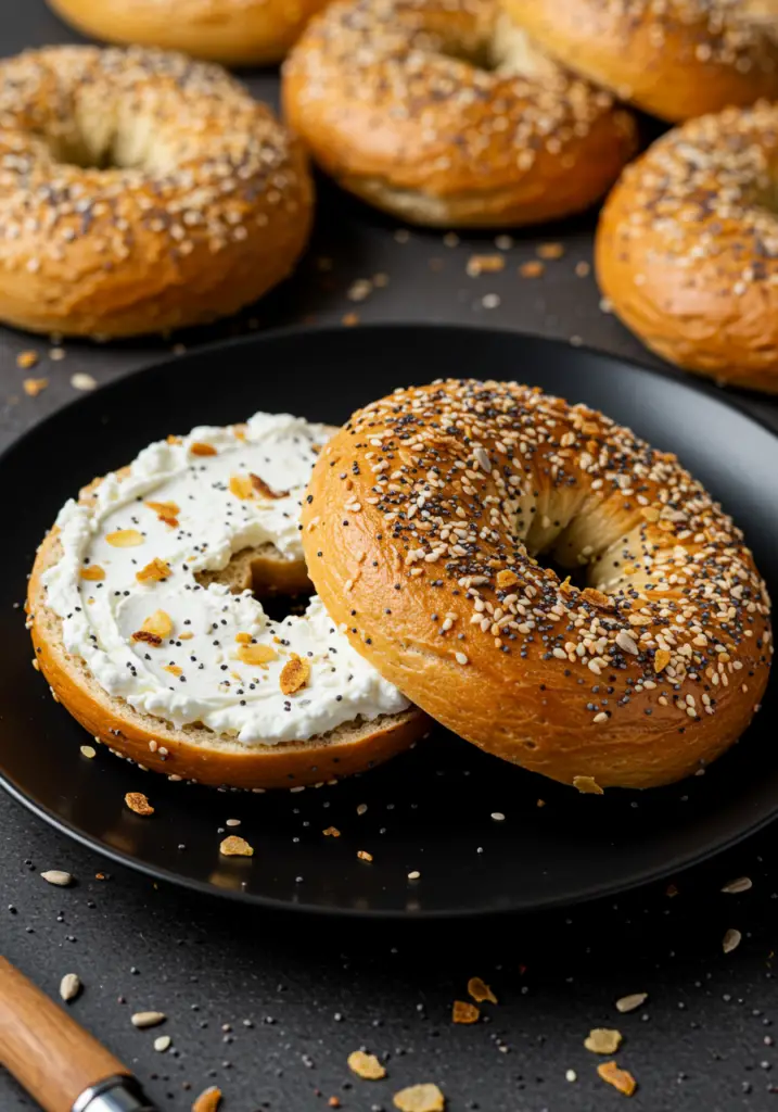 High Protein Cottage Cheese Bagels