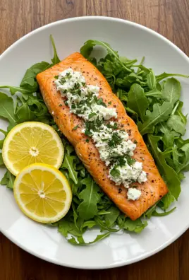 Salmon with Goat Cheese & Herbs
