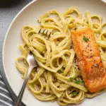 Creamy Honey Mustard Salmon Pasta