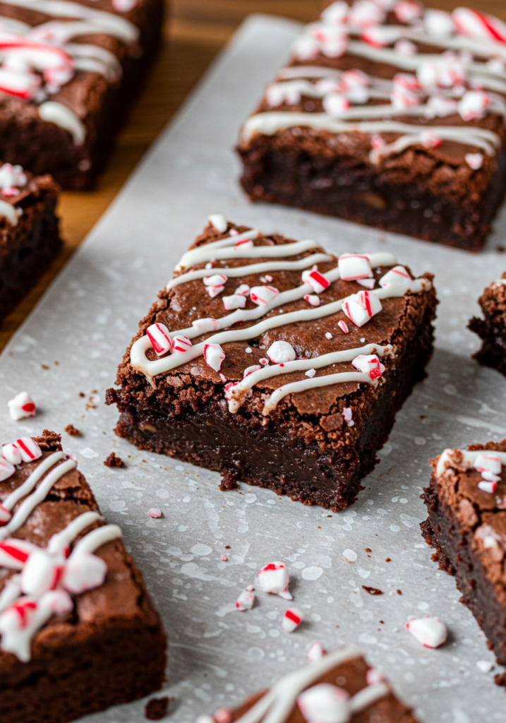 Candy Cane Brownies