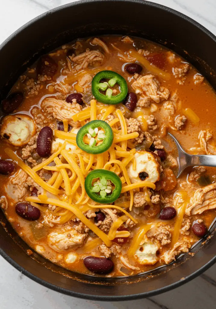 Chicken Jalapeno Popper Chili