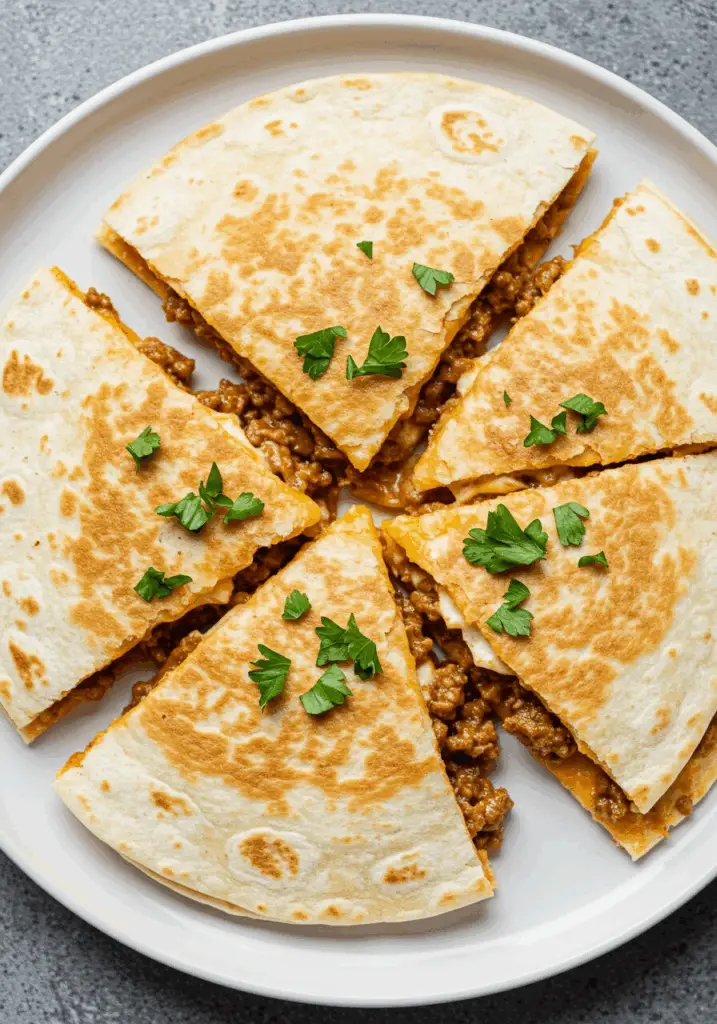 Ground Beef Quesadillas