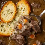 French Onion Beef Short Rib Soup