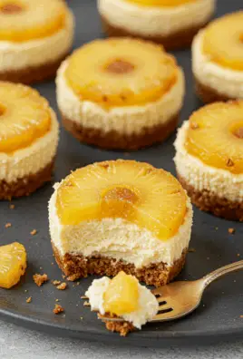 Mini Pineapple Upside Down Cheesecakes