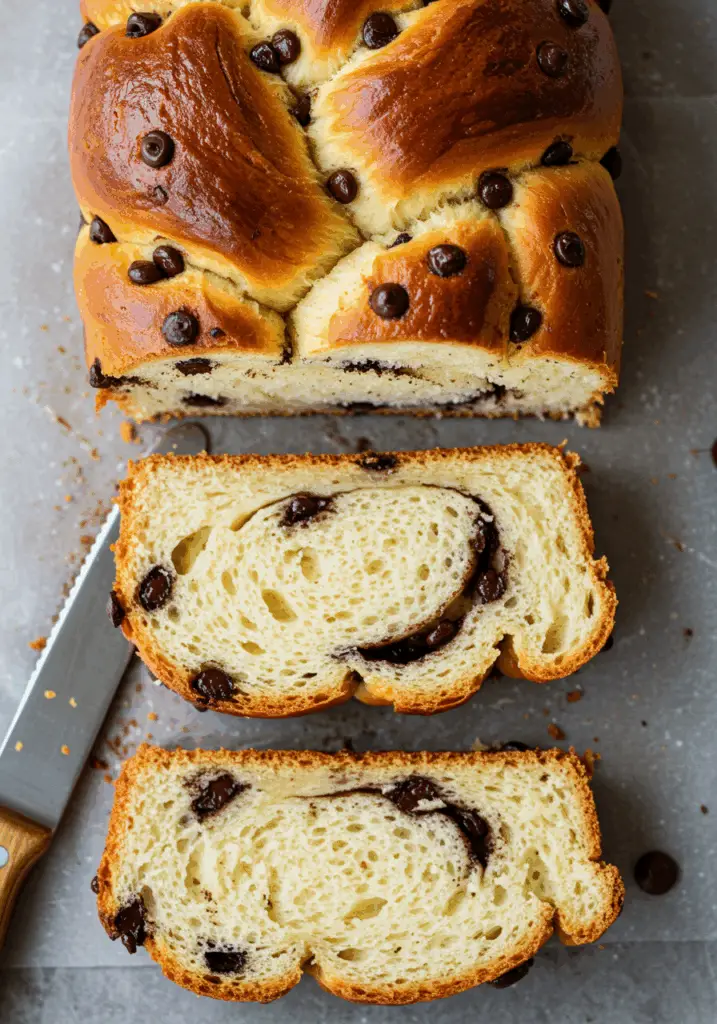 Chocolate Chip Brioche Bread
