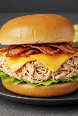 Crock-Pot Ranch Chicken Sandwiches