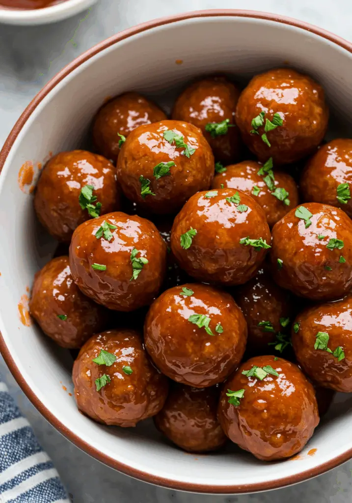 Hot Pepper Jelly Meatballs