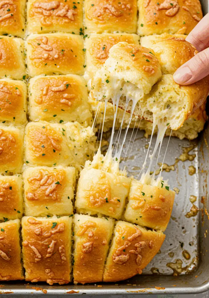 Cheesy Pull-Apart Garlic Bread