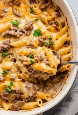 Crockpot Philly Cheesesteak Pasta Casserole