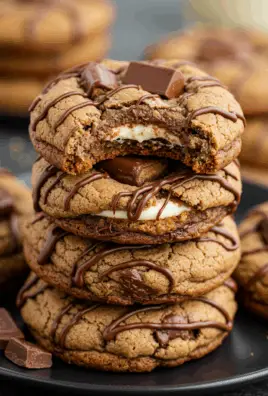 Gooey Reese’s Cheesecake Cookies