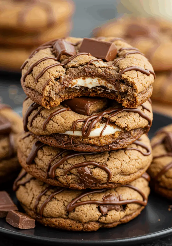 Gooey Reese’s Cheesecake Cookies