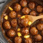 Slow Cooker Pineapple Barbecue Meatballs