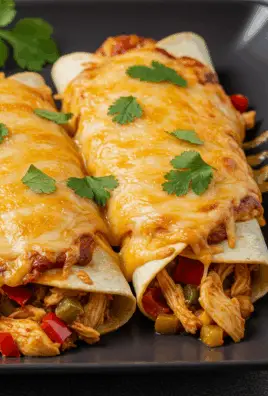 Baked Chicken Chimichangas