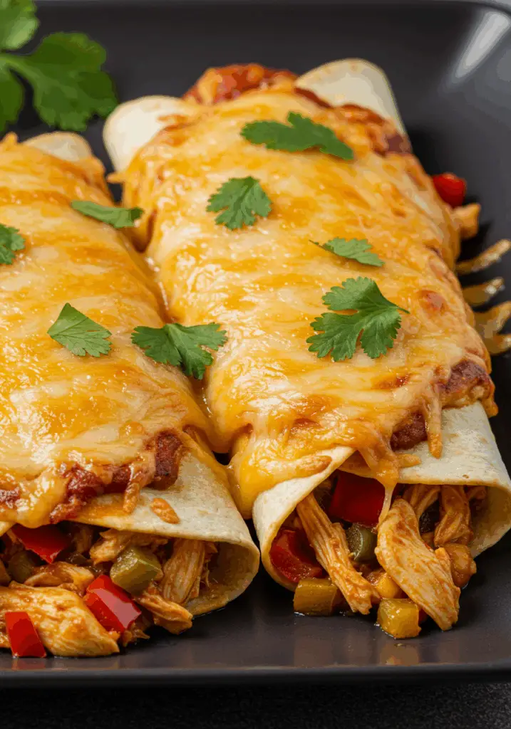 Baked Chicken Chimichangas
