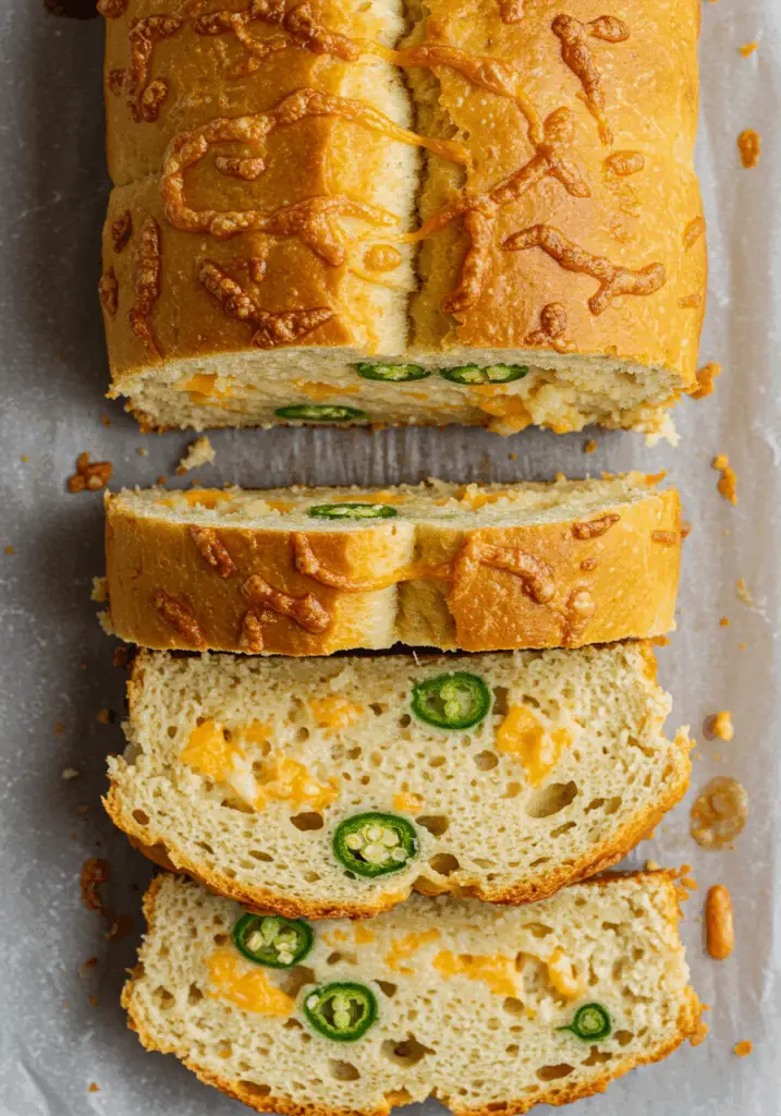 Garlic Herb Jalapeño Cheddar Bread