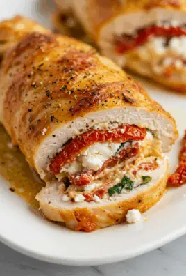 Sun-Dried Tomato Feta Stuffed Chicken