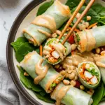 Spring Roll Salad with Peanut Dressing