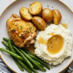 Creamy Garlic Chicken with Herb Mashed Potatoes