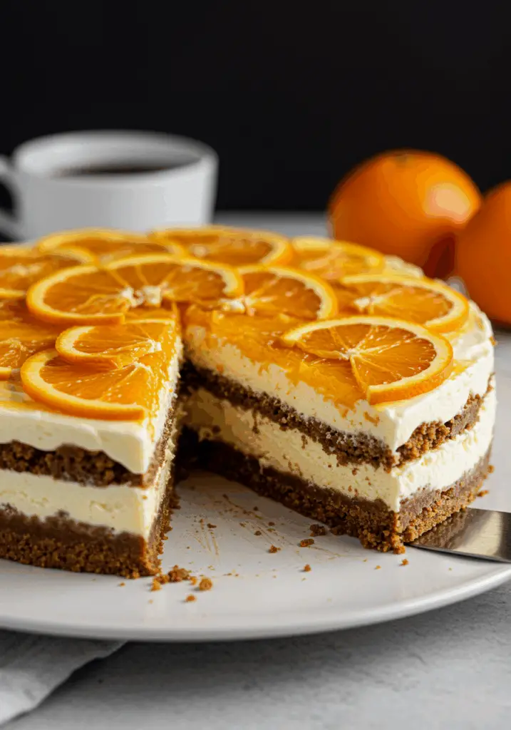 Chocolate Orange Cheesecake Layer Cake