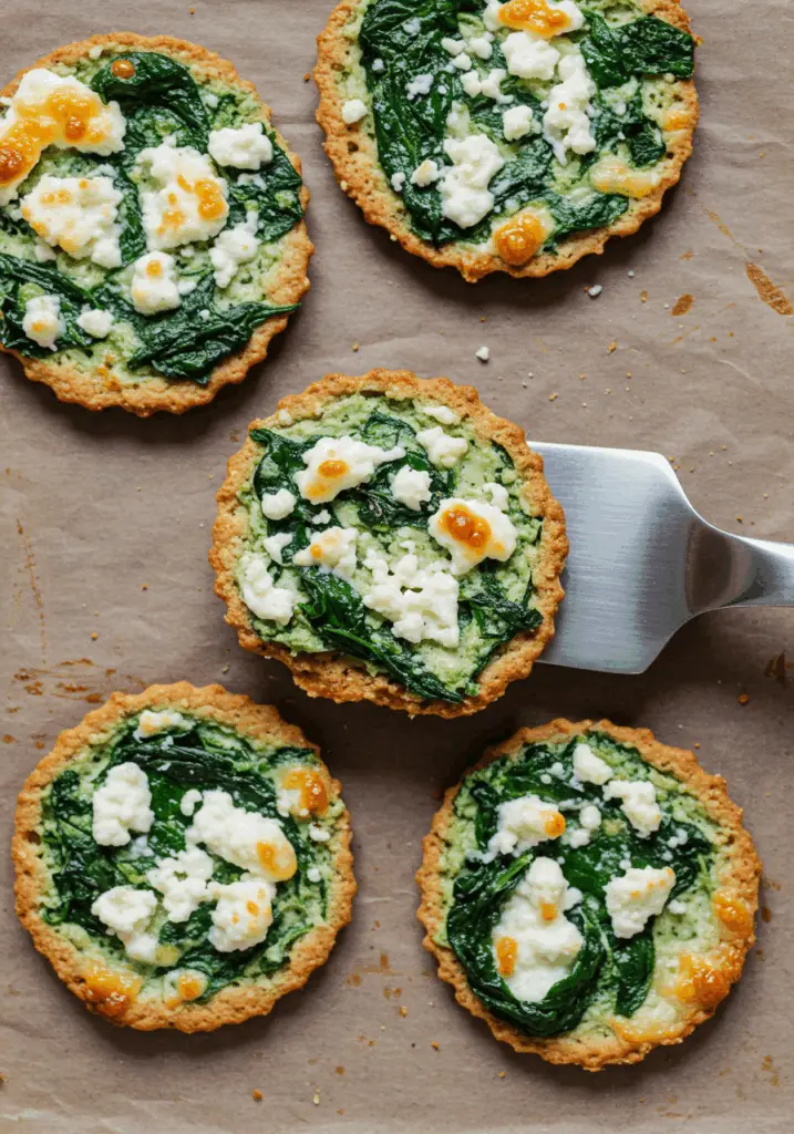 Mediterranean Spinach and Feta Crisps
