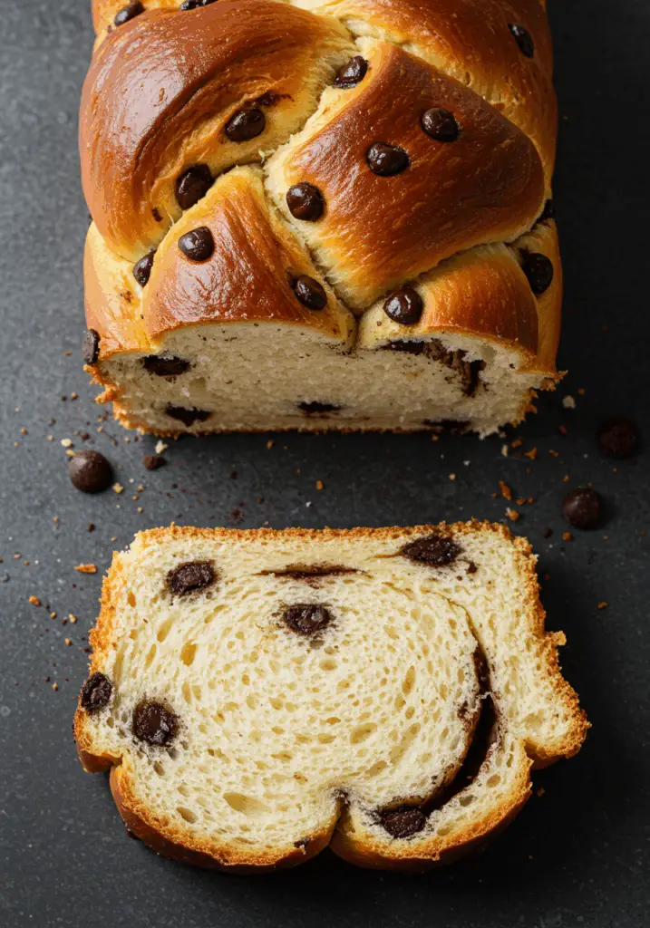 Chocolate Chip Brioche Bread
