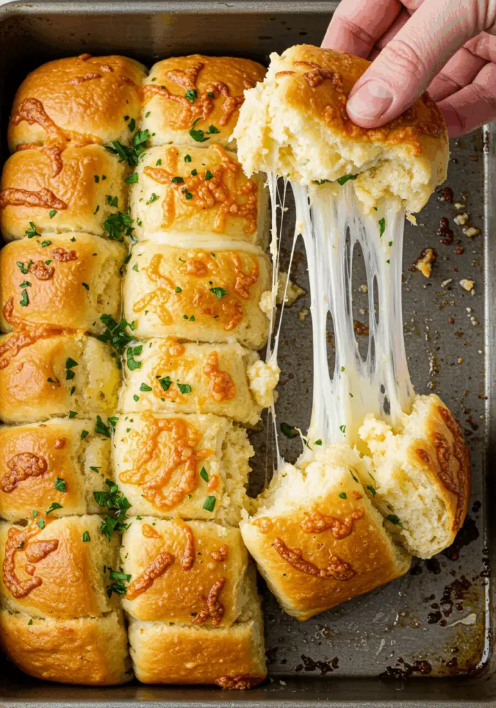 Cheesy Pull-Apart Garlic Bread
