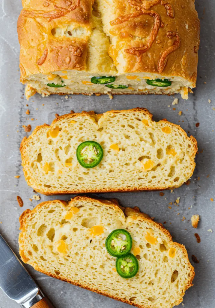 Garlic Herb Jalapeño Cheddar Bread

