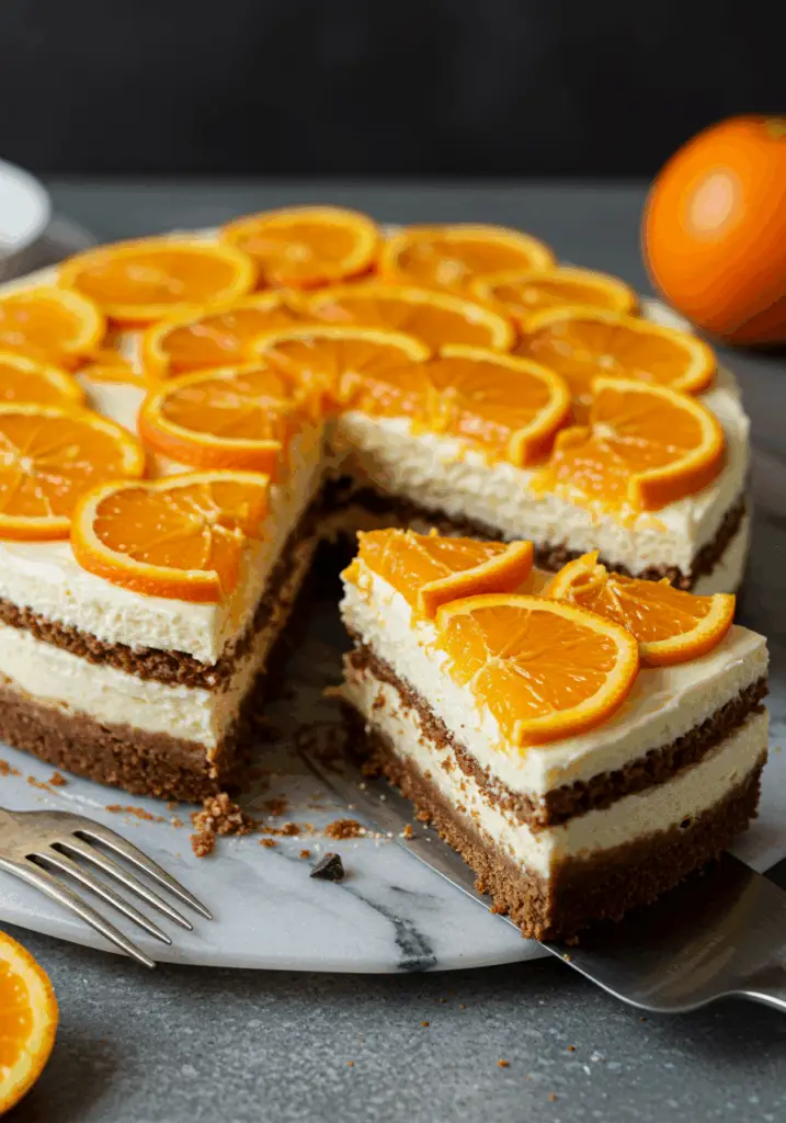 Chocolate Orange Cheesecake Layer Cake
