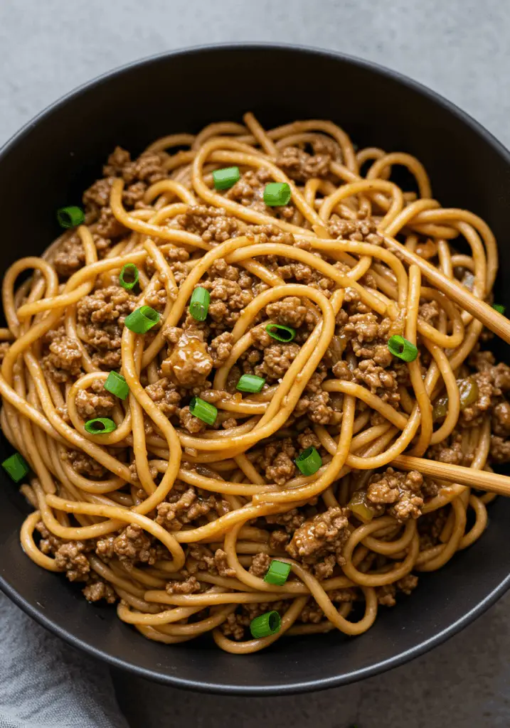 Mongolian Beef Noodles