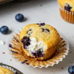 Blueberry Cottage Cheese Muffins