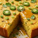 Spicy Jalapeño Cornbread with Sweet Lime Honey Glaze