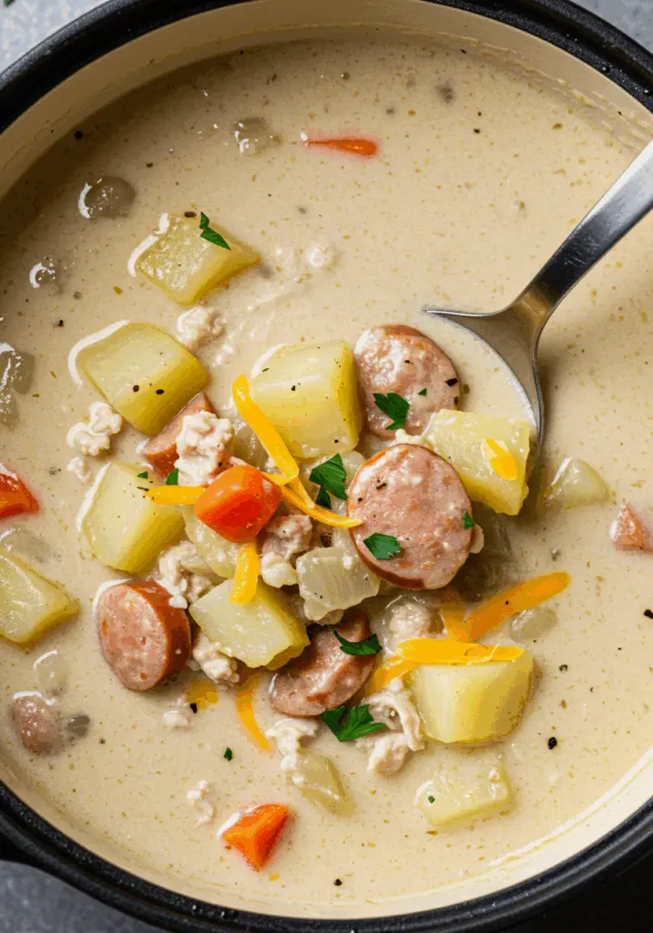 Creamy Turkey Sausage and Potato Soup