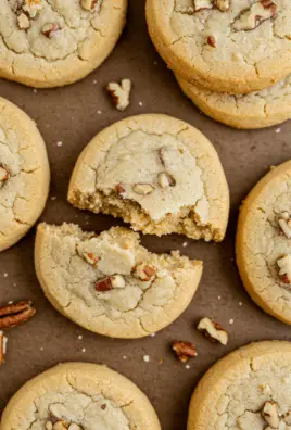 Butter Pecan Shortbread Cookies