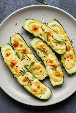 Gourmet Garlic Zucchini Steaks with Cheese